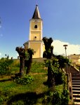 Der Blick zur Kirche und Friedhof auf dem Berg.jpg